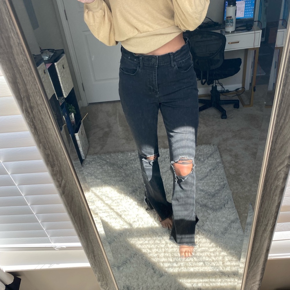 Express boot cut with slit jeans 🖤